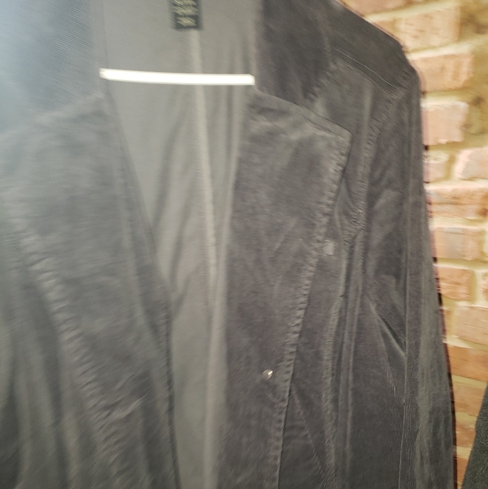 Lane Bryant grey corduroy blazer